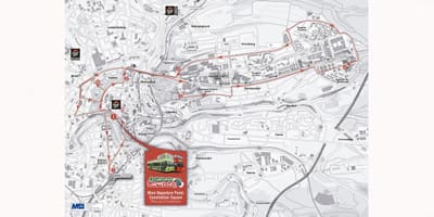 Mapa hop-on-hop-off Luxenburgo