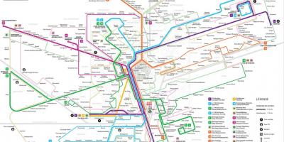 Mapa Luxenburgo metro